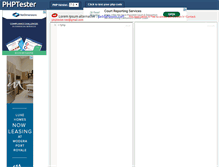 Tablet Screenshot of phptester.net